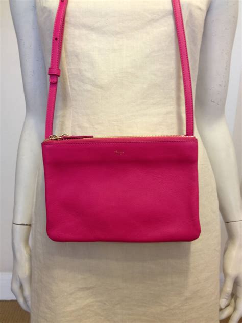 celine hot pink purse|celine black bags.